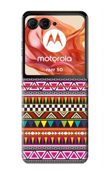 S2292 Aztec Tribal Pattern Case For Motorola Razr 70,60,50, Razr (2026, 2025, 2024)