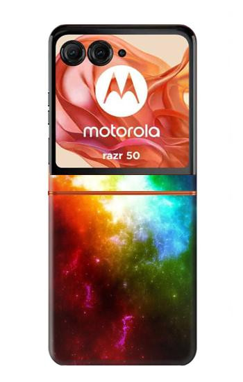 S2312 Colorful Rainbow Space Galaxy Case For Motorola Razr 70,60,50, Razr (2026, 2025, 2024)