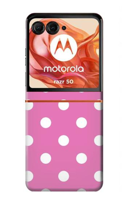 S2358 Pink Polka Dots Case For Motorola razr 2024, Motorola razr 2024, Motorola Razr 50