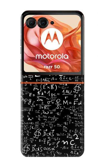 S2574 Mathematics Physics Blackboard Equation Case For Motorola Razr 70,60,50, Razr (2026, 2025, 2024)