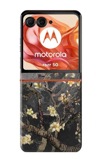 S2664 Black Blossoming Almond Tree Van Gogh Case For Motorola Razr 70,60,50, Razr (2026, 2025, 2024)