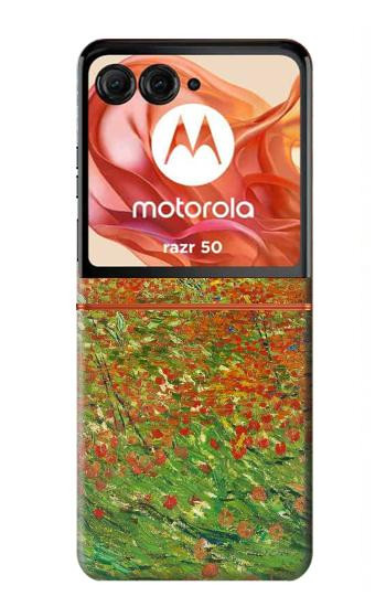 S2681 Field Of Poppies Vincent Van Gogh Case For Motorola Razr 70,60,50, Razr (2026, 2025, 2024)