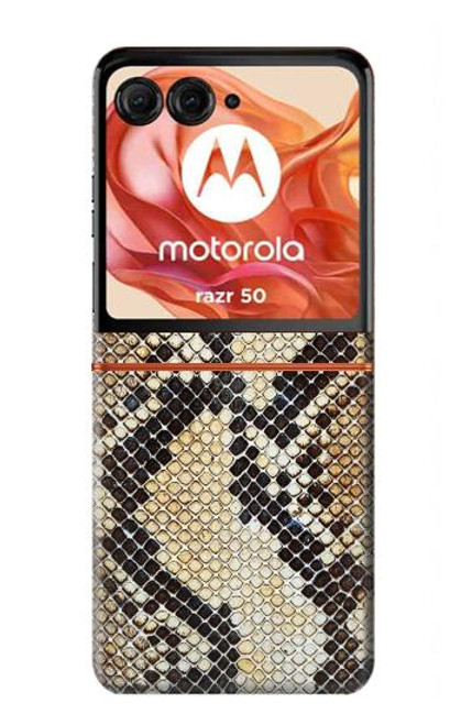 S2703 Snake Skin Texture Graphic Printed Case For Motorola razr 2024, Motorola razr 2024, Motorola Razr 50