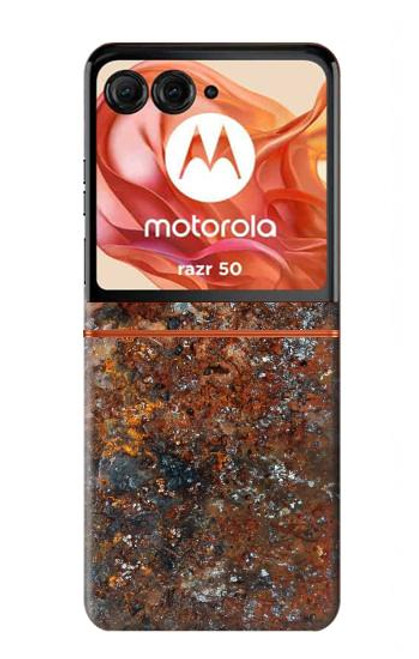 S2714 Rust Steel Texture Graphic Printed Case For Motorola razr 2024, Motorola razr 2024, Motorola Razr 50