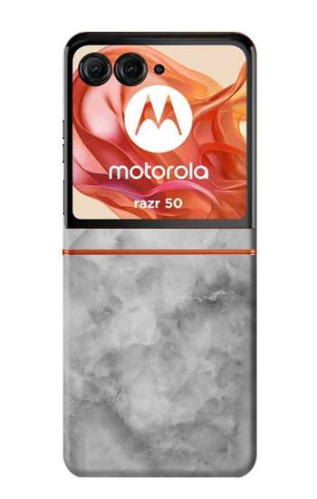 S2845 Gray Marble Texture Case For Motorola Razr 70,60,50, Razr (2026, 2025, 2024)