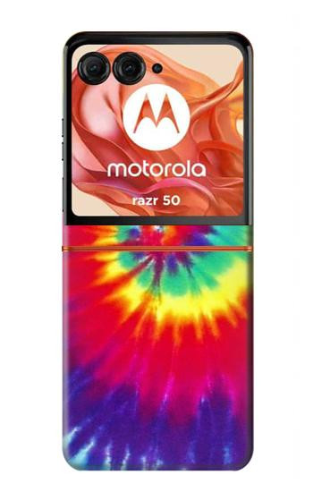 S2884 Tie Dye Swirl Color Case For Motorola Razr 70,60,50, Razr (2026, 2025, 2024)