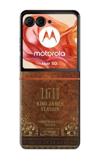 S2890 Holy Bible 1611 King James Version Case For Motorola Razr 70,60,50, Razr (2026, 2025, 2024)