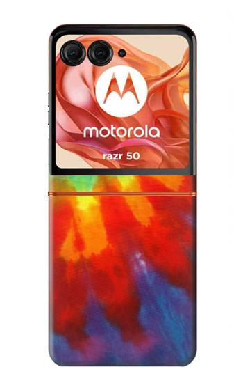 S2985 Colorful Tie Dye Texture Case For Motorola Razr 70,60,50, Razr (2026, 2025, 2024)