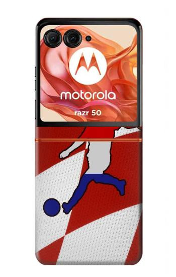 S2993 Croatia Football Soccer Case For Motorola Razr 70,60,50, Razr (2026, 2025, 2024)