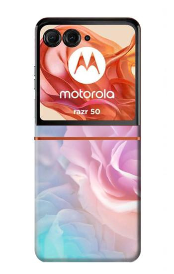 S3050 Vintage Pastel Flowers Case For Motorola Razr 70,60,50, Razr (2026, 2025, 2024)