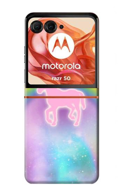 S3070 Rainbow Unicorn Pastel Sky Case For Motorola razr 2024, Motorola razr 2024, Motorola Razr 50