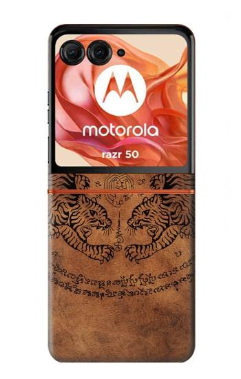 S3209 Sak Yant Twin Tiger Case For Motorola Razr 70,60,50, Razr (2026, 2025, 2024)