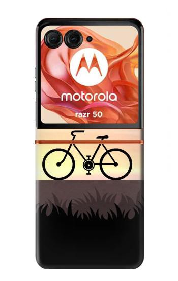 S3252 Bicycle Sunset Case For Motorola Razr 70,60,50, Razr (2026, 2025, 2024)