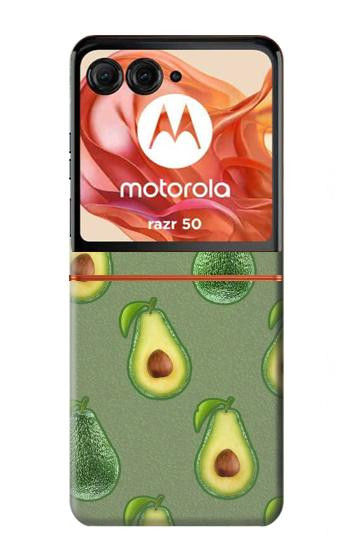 S3285 Avocado Fruit Pattern Case For Motorola Razr 70,60,50, Razr (2026, 2025, 2024)