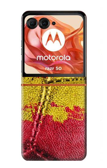 S3315 Spain Flag Vintage Football Graphic Case For Motorola Razr 70,60,50, Razr (2026, 2025, 2024)