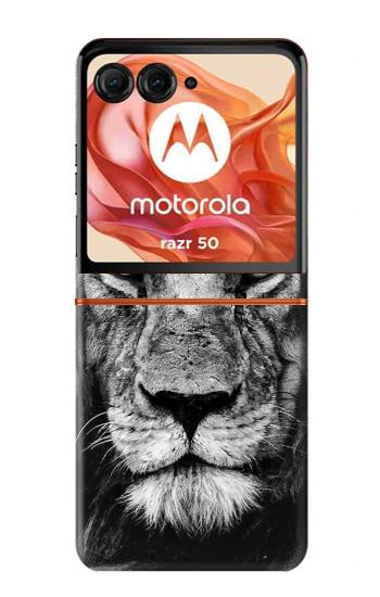 S3372 Lion Face Case For Motorola Razr 70,60,50, Razr (2026, 2025, 2024)