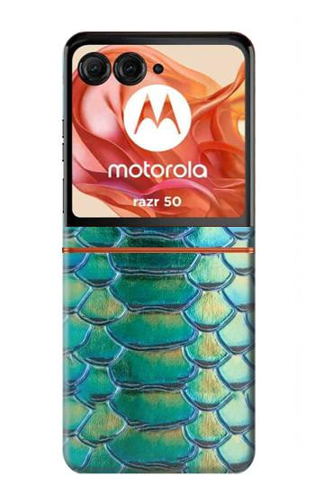 S3414 Green Snake Scale Graphic Print Case For Motorola Razr 70,60,50, Razr (2026, 2025, 2024)