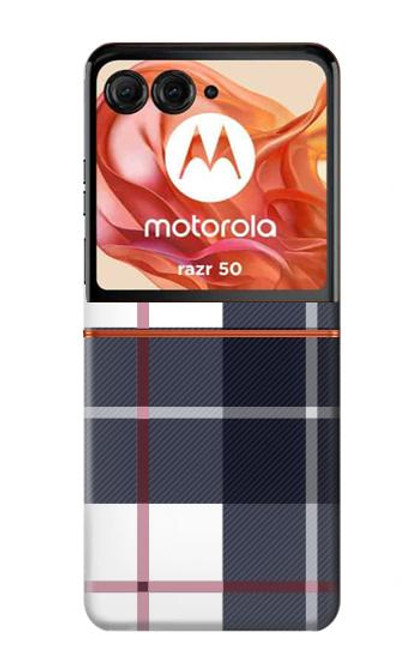 S3452 Plaid Fabric Pattern Case For Motorola razr 2024, Motorola razr 2024, Motorola Razr 50