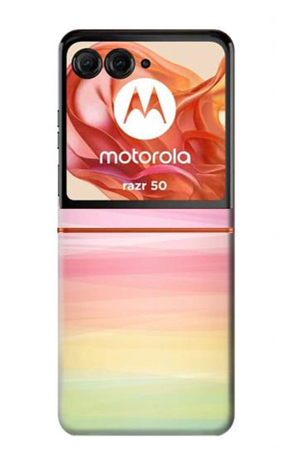 S3507 Colorful Rainbow Pastel Case For Motorola razr 2024, Motorola razr 2024, Motorola Razr 50