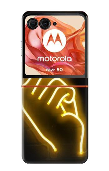 S3512 Cute Mini Heart Neon Graphic Case For Motorola Razr 70,60,50, Razr (2026, 2025, 2024)