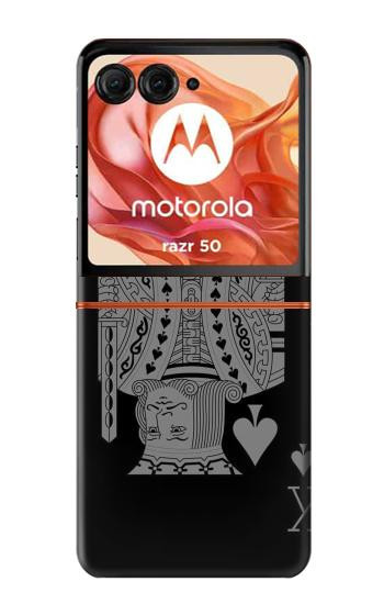 S3520 Black King Spade Case For Motorola Razr 70,60,50, Razr (2026, 2025, 2024)