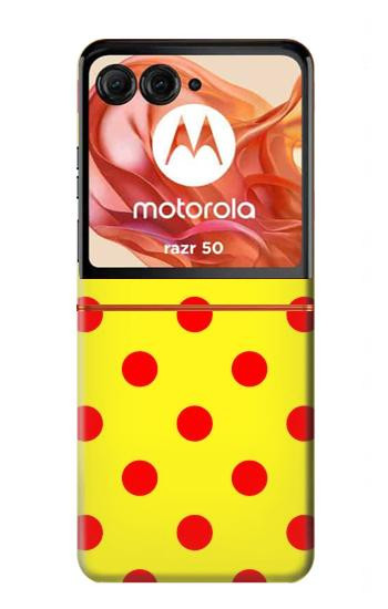 S3526 Red Spot Polka Dot Case For Motorola Razr 70,60,50, Razr (2026, 2025, 2024)