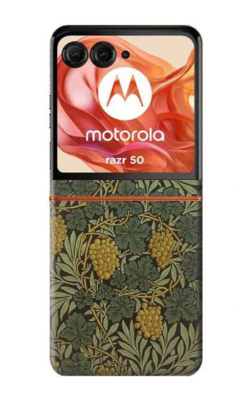 S3662 William Morris Vine Pattern Case For Motorola Razr 70,60,50, Razr (2026, 2025, 2024)