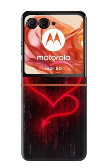 S3682 Devil Heart Case For Motorola razr 2024, Motorola razr 2024, Motorola Razr 70,60,50, Razr (2026, 2025, 2024)