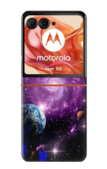 S3689 Galaxy Outer Space Planet Case For Motorola razr 2024, Motorola razr 2024, Motorola Razr 70,60,50, Razr (2026, 2025, 2024)