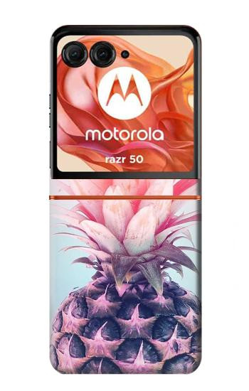 S3711 Pink Pineapple Case For Motorola Razr 70,60,50, Razr (2026, 2025, 2024)