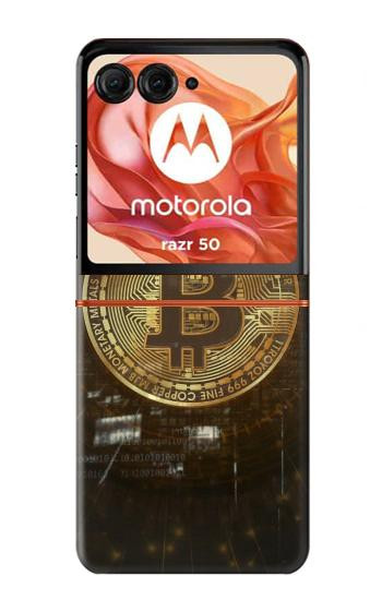 S3798 Cryptocurrency Bitcoin Case For Motorola Razr 70,60,50, Razr (2026, 2025, 2024)