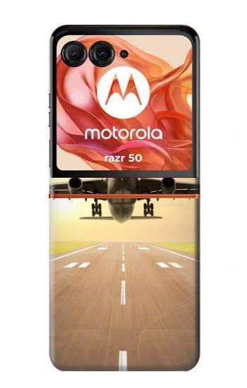 S3837 Airplane Take off Sunrise Case For Motorola Razr 70,60,50, Razr (2026, 2025, 2024)