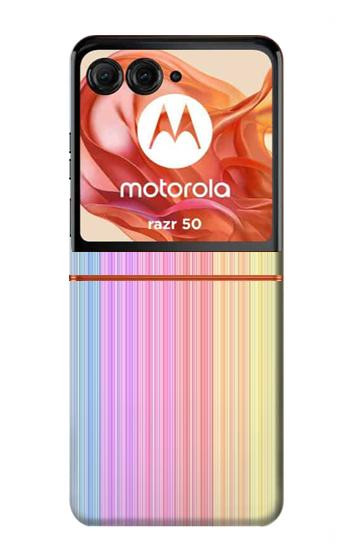 S3849 Colorful Vertical Colors Case For Motorola Razr 70,60,50, Razr (2026, 2025, 2024)