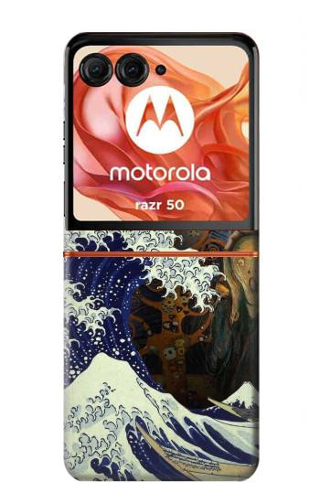 S3851 World of Art Van Gogh Hokusai Da Vinci Case For Motorola Razr 70,60,50, Razr (2026, 2025, 2024)