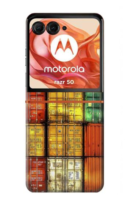 S3861 Colorful Container Block Case For Motorola razr 2024, Motorola razr 2024, Motorola Razr 50