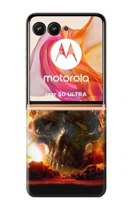 S0863 Hell Fire Skull Case For Motorola razr+ 2024, Motorola Razr 50 Ultra