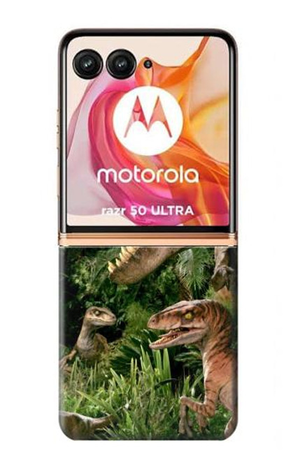 S1452 Trex Raptor Dinosaur Case For Motorola razr+ 2024, Motorola Razr 50 Ultra