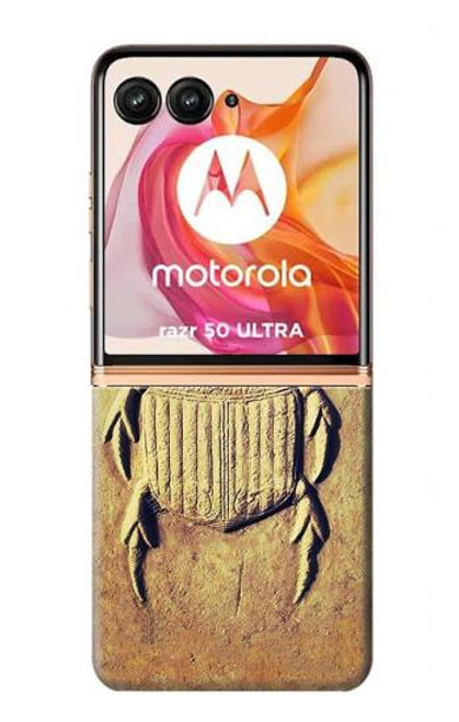 S2401 Egyptian Scarab Beetle Graphic Printed Case For Motorola razr+ 2024, Motorola Razr 50 Ultra