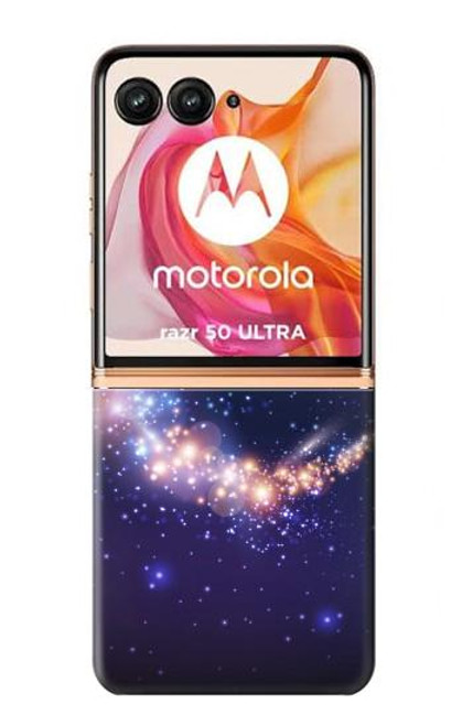 S3324 Crescent Moon Galaxy Case For Motorola razr+ 2024, Motorola Razr 50 Ultra