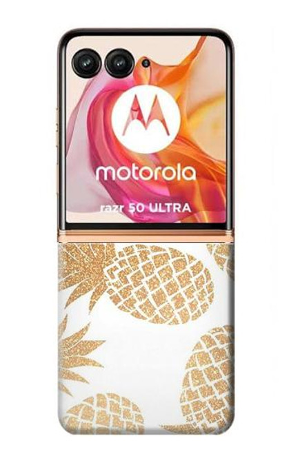 S3718 Seamless Pineapple Case For Motorola razr+ 2024, Motorola Razr 50 Ultra