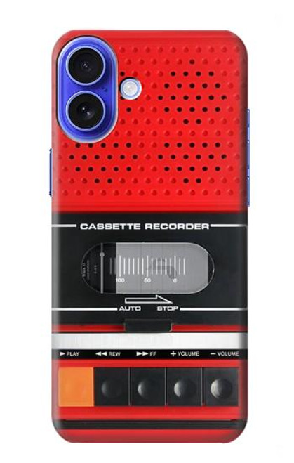 S3204 Red Cassette Recorder Graphic Case For iPhone 16 S3204 Red Cassette Recorder Graphic Case For iPhone 16