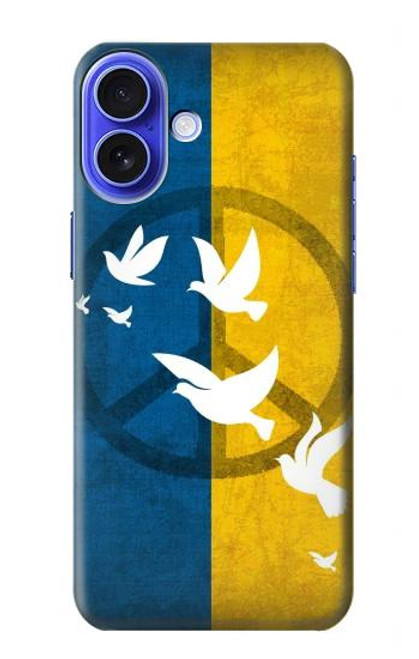 S3857 Peace Dove Ukraine Flag Case For iPhone 16