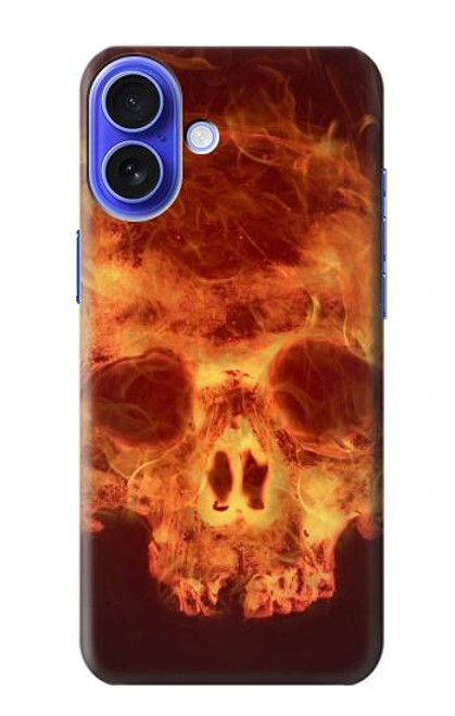 S3881 Fire Skull Case For iPhone 16