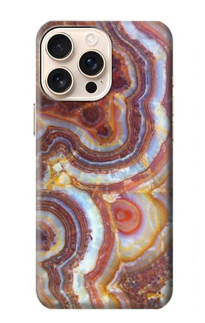 S3034 Colored Marble Texture Printed Case For iPhone 16 pro