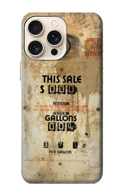 S3954 Vintage Gas Pump Case For iPhone 16 pro