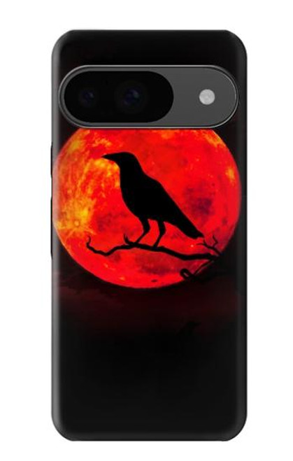 S3328 Crow Red Moon Case For Google Pixel 9