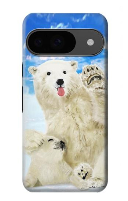 S3794 Arctic Polar Bear and Seal Paint Case For Google Pixel 9