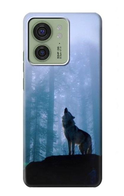 S0935 Wolf Howling in Forest Case For Motorola Edge (2023), Edge 40