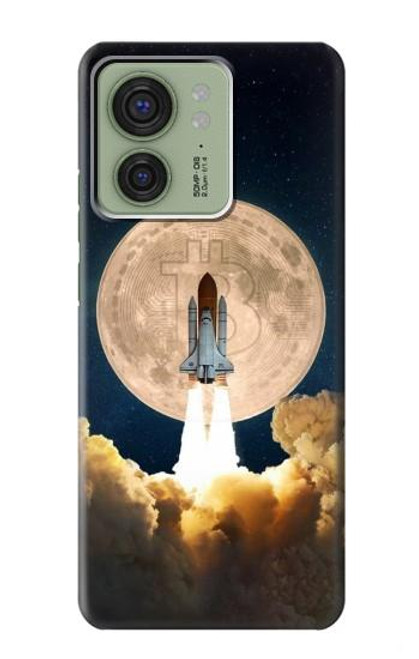 S3859 Bitcoin to the Moon Case For Motorola Edge (2023), Edge 40