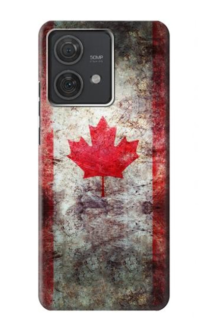 S2490 Canada Maple Leaf Flag Texture Case For Motorola Edge 40 Neo